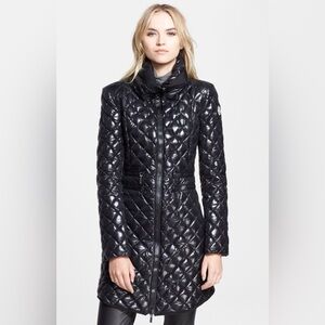 Moncler Grandval Shiny Black Quilted Puffer Down Jacket Size 5 XL